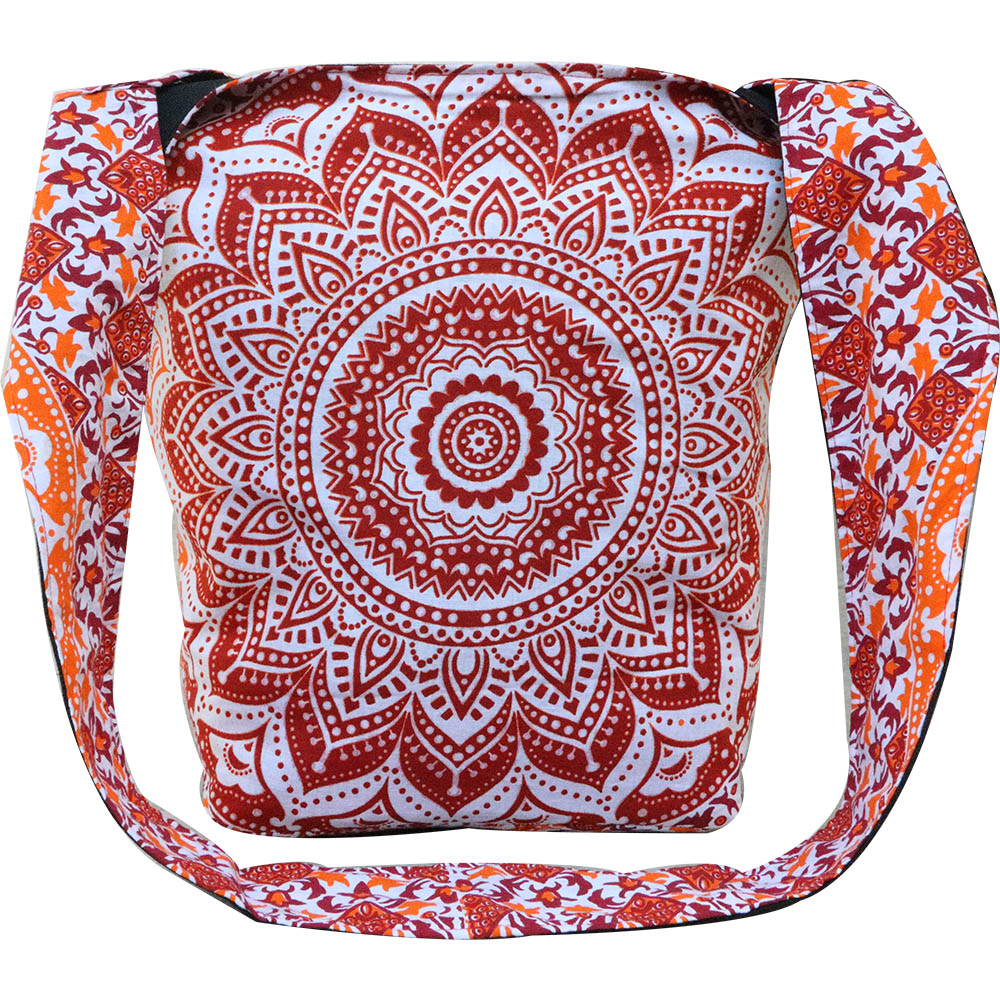 Ombre Indian Handicrafts Traditional Ethnic Hippie Sadu bag, College Cotton Bag, Sadhu Monk Bag