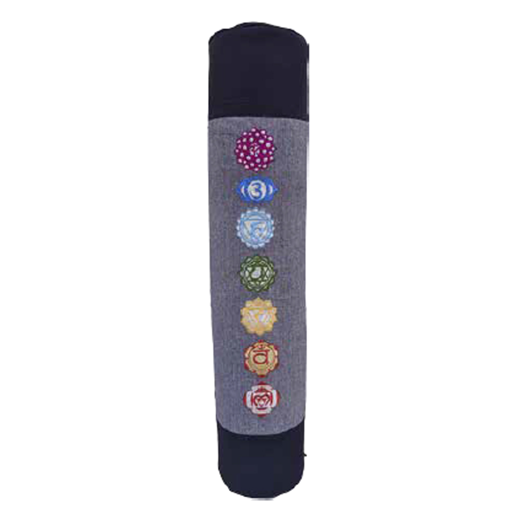 Multi Color Yoga Chakra Duffle Yoga Mat Bag Cotton Ari Embrodery