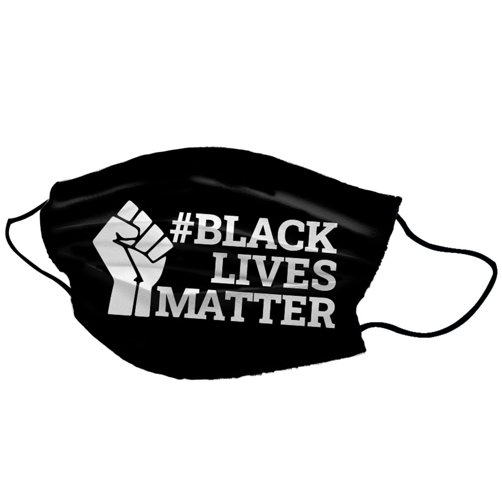 BLM Fist Black Cotton Unisex Face Mask