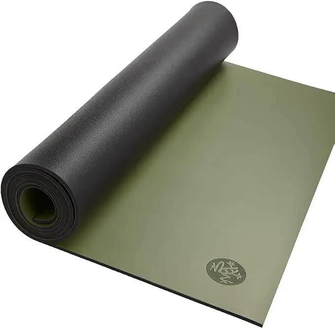 Manduka GRP Adapt yoga mat in olive green. 8 Best Hot Yoga Mats for Hot Yogis That Stay Grippy Through Sweat